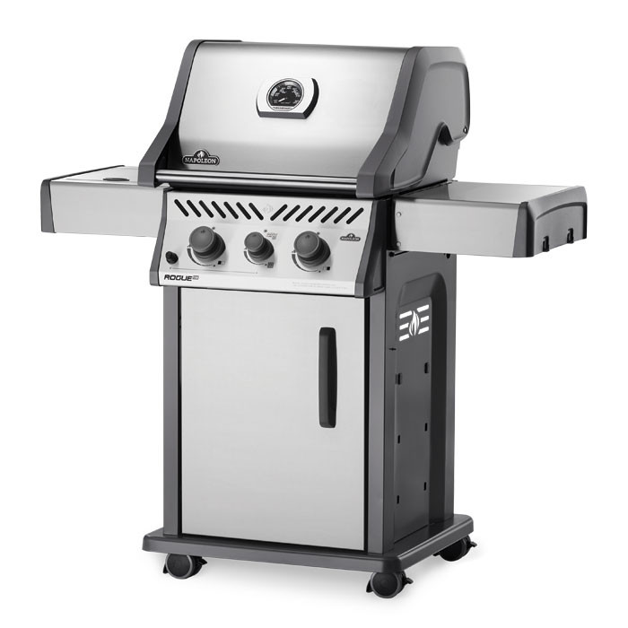 NAPOLEON ROGUE GAS STAINLESS STEEL GRILL WITH SIDE INFRARED BURNER (RXT365SIB-1) RXT365SIBSS-1